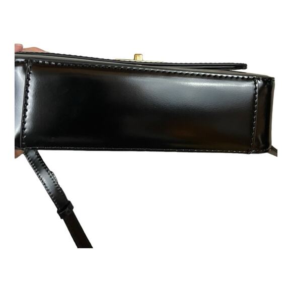 J. Crew Edie Crossbody Bag in Italian Leather Black OS NWT - Picture 9 of 16